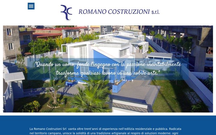 Képernyőkép: romanocostruzionisrl.com