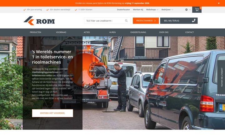 Screenshot of rombv.com
