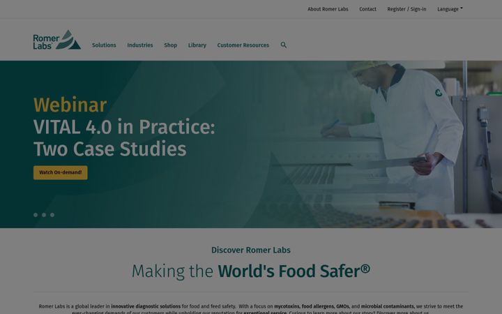 Screenshot of romerlabs.com