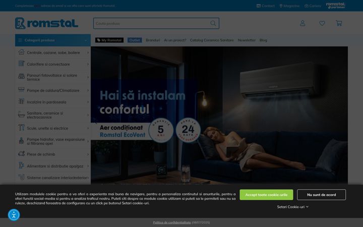 Screenshot of romstal.ro