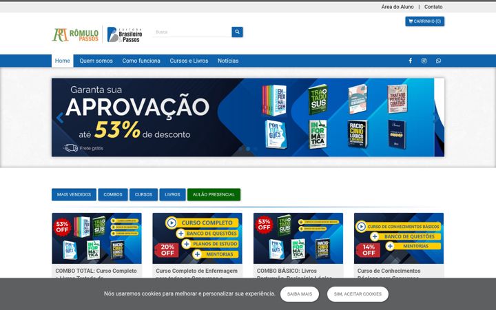 Screenshot of romulopassos.com.br