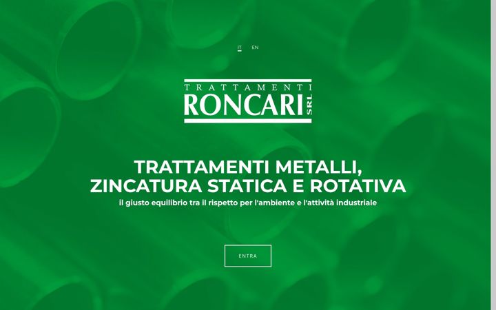 Screenshot of roncarisrl.com