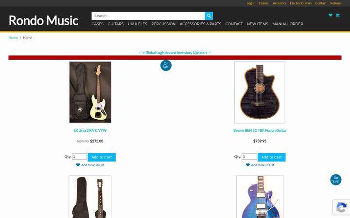 Captura de ecrã de rondomusic.com