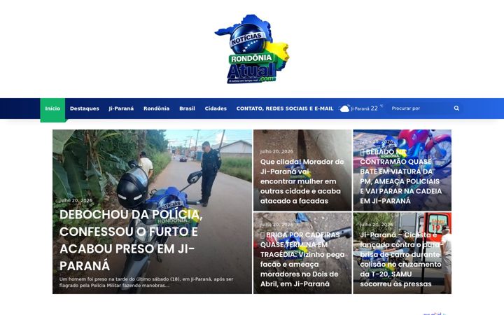 Screenshot of rondoniatual.com