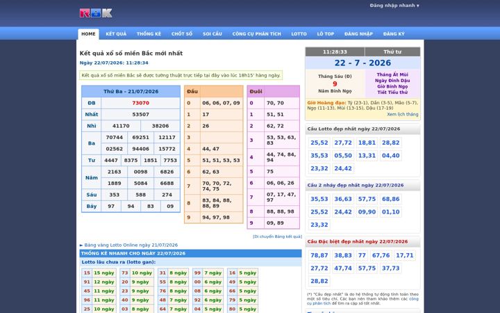 Screenshot of rongbachkim.com