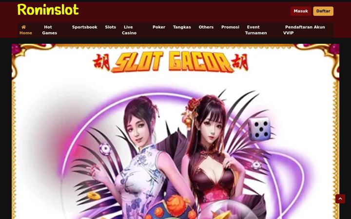 Screenshot von roninslot.net