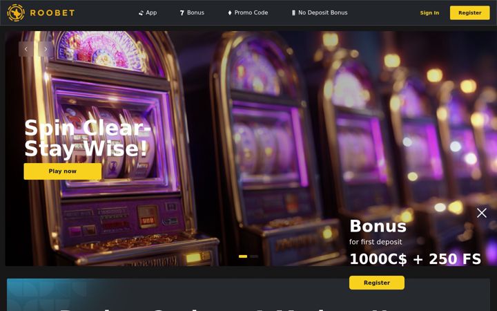 Screenshot of roobet-canada.com
