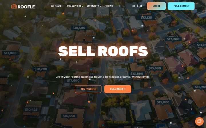 Екранна снимка на roofle.com