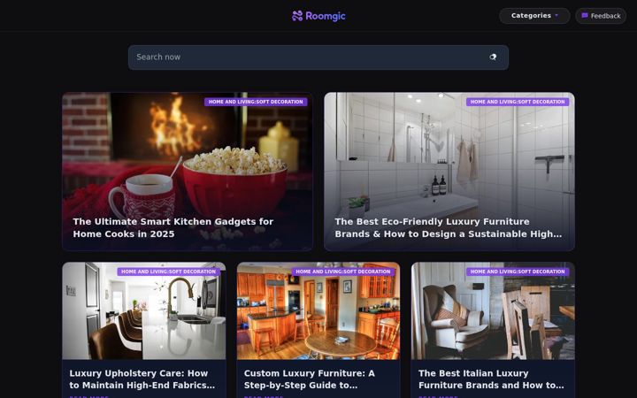 Screenshot of roomgic.com