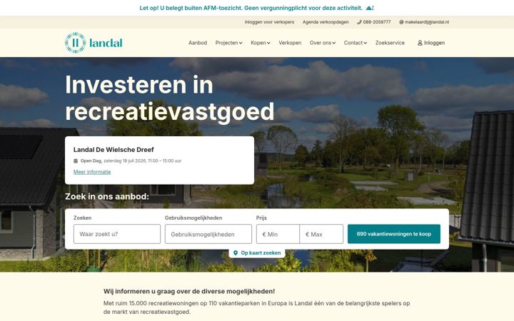 Screenshot of roompotrealestate.nl