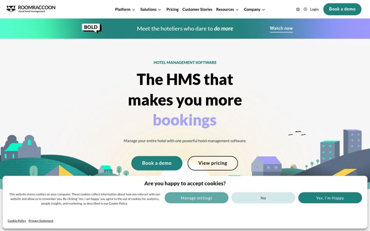 Screenshot of roomraccoon.com
