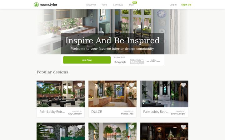 Skjermbilde av roomstyler.com