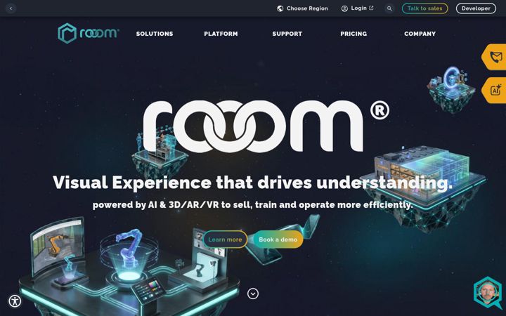 Screenshot van rooom.com