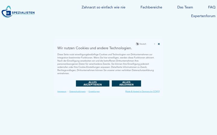 Skjámynd af roos-zahnarzt.de