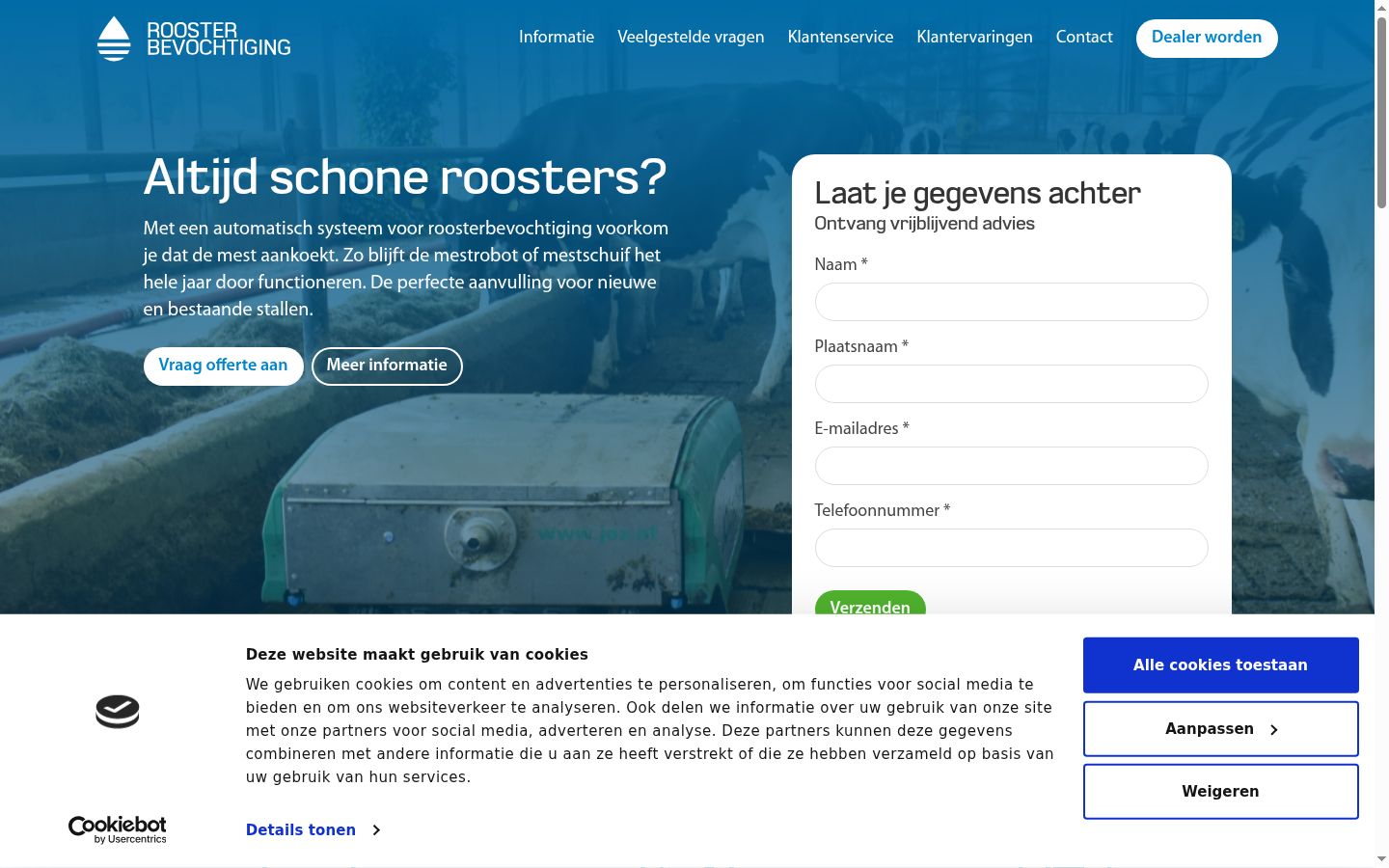 Sutikimo reklamjuostės, rodytos prieš bet kokią sąveiką, ekrano kopija
