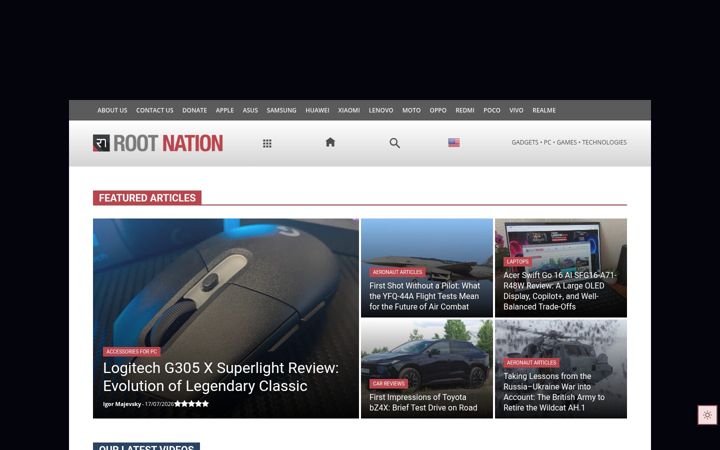 Screenshot of root-nation.com