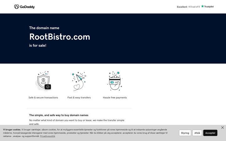 Screenshot ta' rootbistro.com