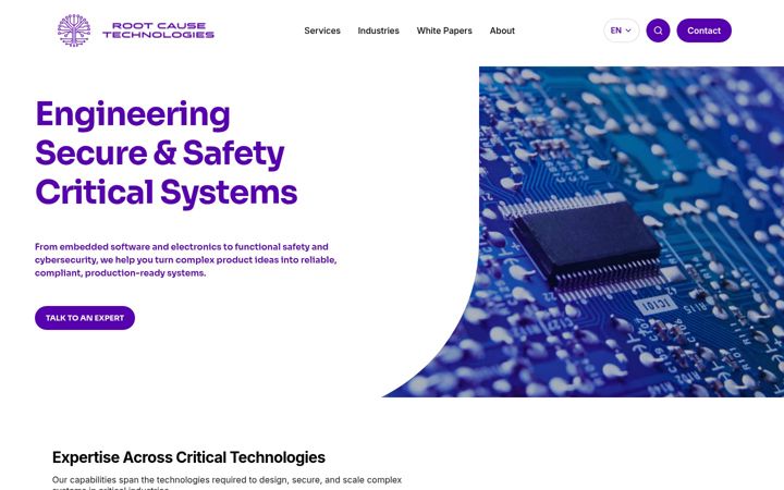 Screenshot of rootcause-tec.com