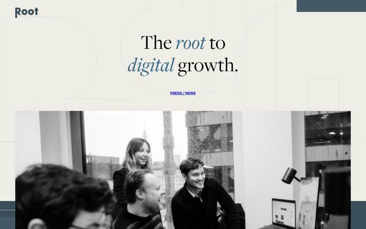Screenshot of rootdigitalgroup.com