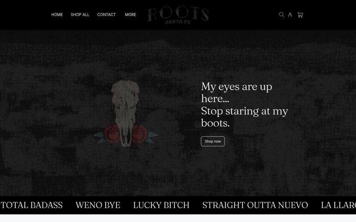 Screenshot of rootsinsantafe.com