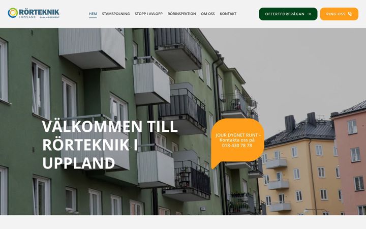 Screenshot of rorteknikiuppland.se