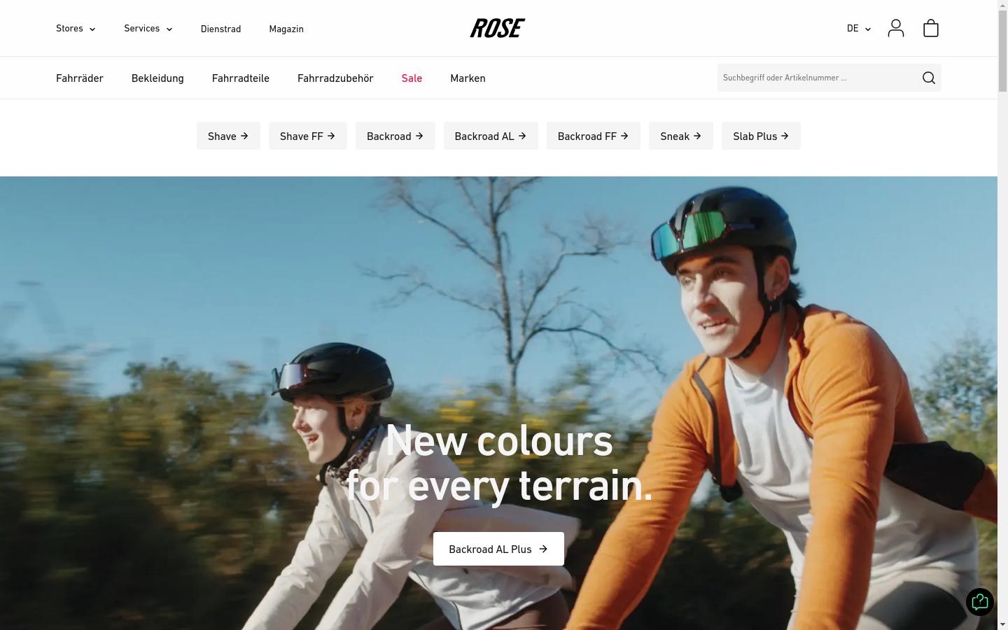 Képernyőkép: rose.de