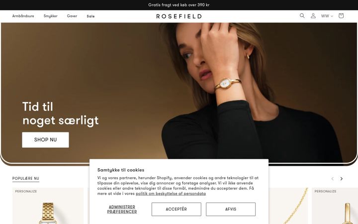 Screenshot of rosefieldwatches.com