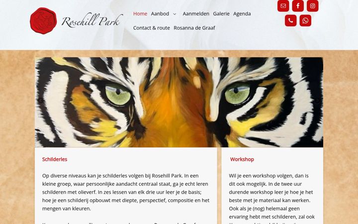 Screenshot of rosehillpark.nl