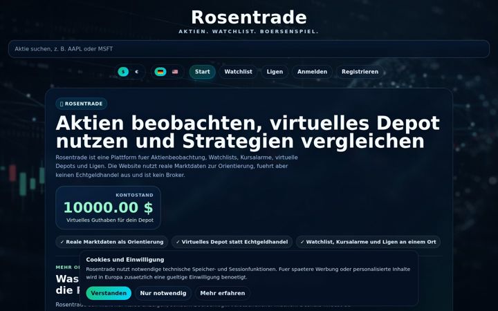 Zrzut ekranu rosen-trade.com