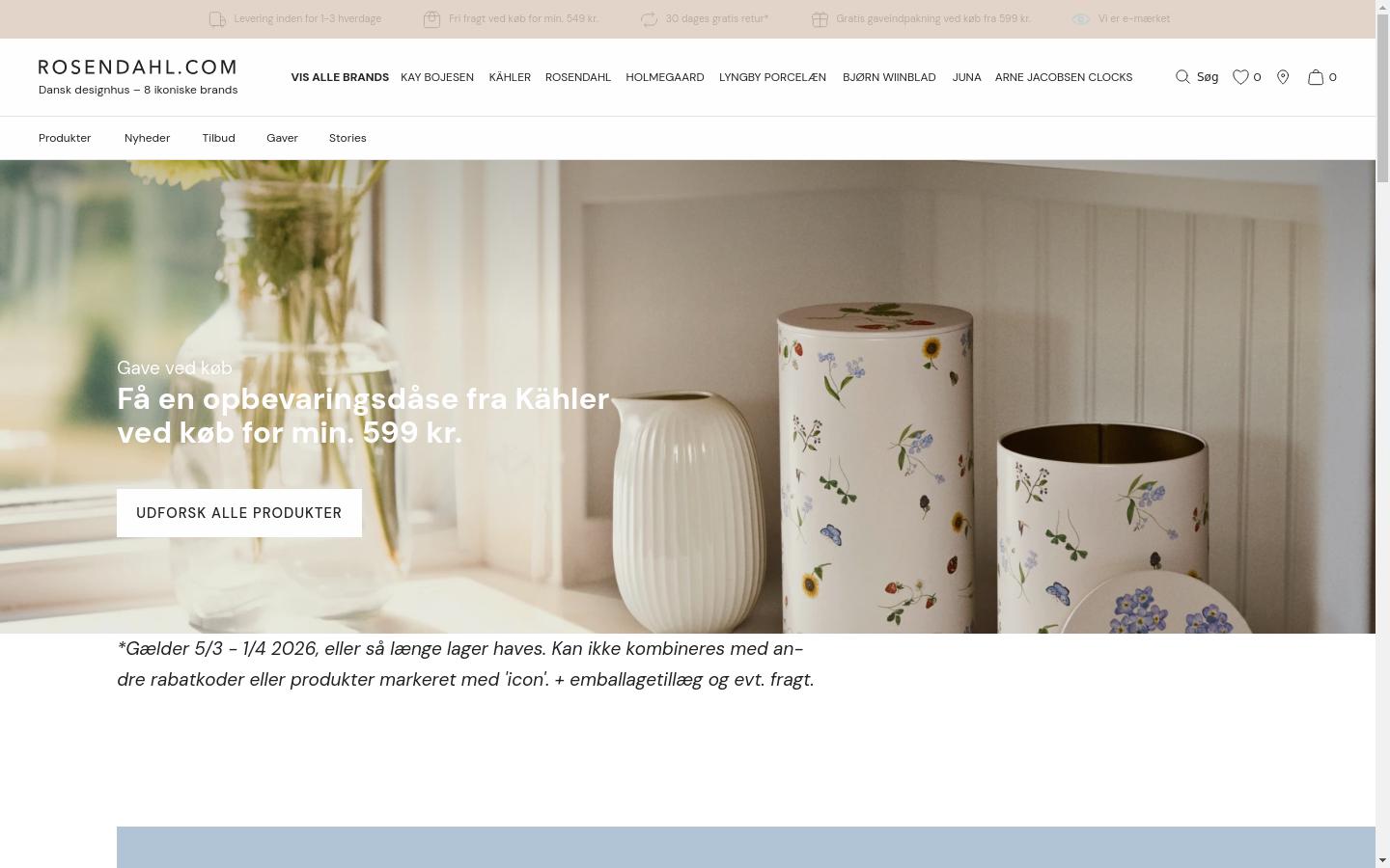 Screenshot of rosendahl.com