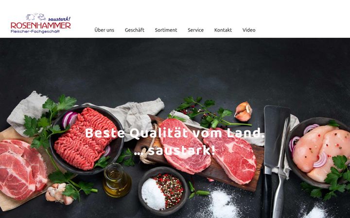Screenshot von rosenhammer.co.at
