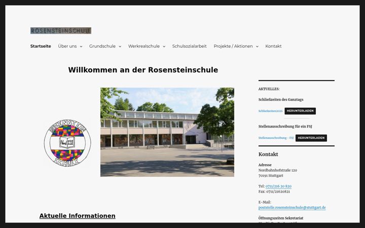 Ekrano kopija rosensteinschule.de