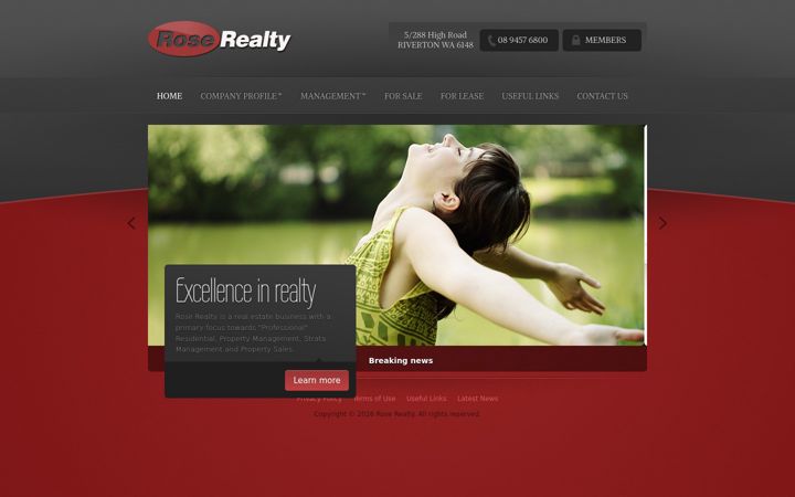 Screenshot of roserealty.com.au