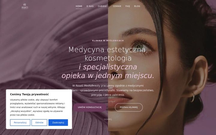 Screenshot of rosetimedandbeauty.pl