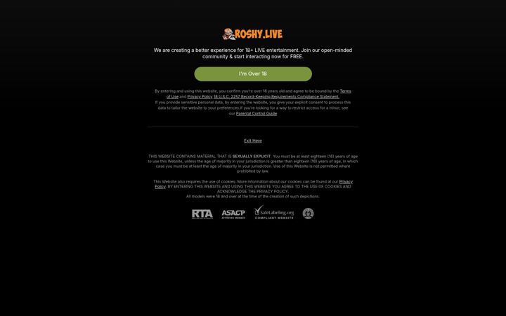 Screenshot of roshy.live