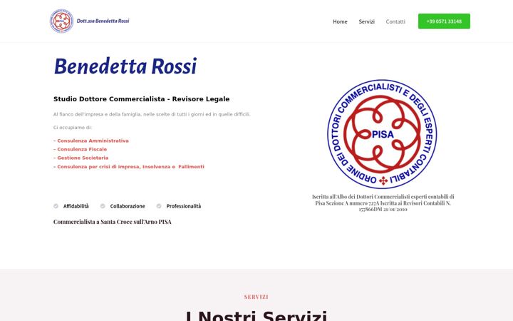 Screenshot του rossibenedettacommercialista.it