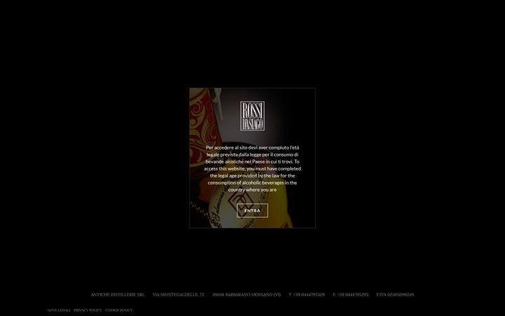 Screenshot of rossidasiago.com