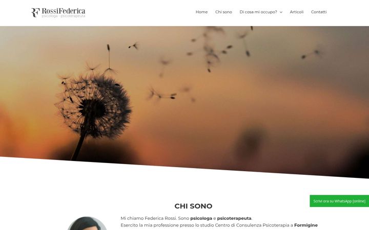 Screenshot ta' rossifederica.it