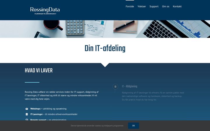 Screenshot von rossing.dk