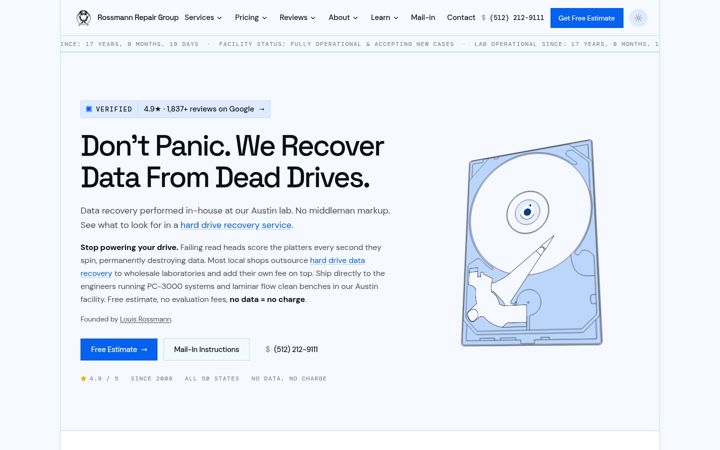 Screenshot of rossmanngroup.com