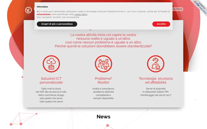 Screenshot of rossoxweb.it