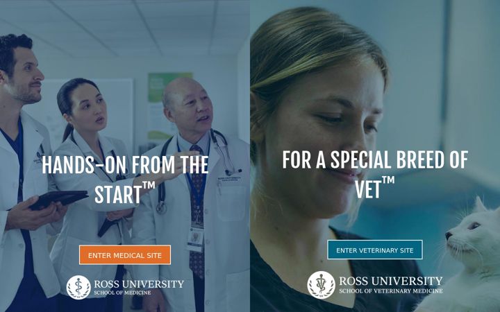 Screenshot of rossu.edu