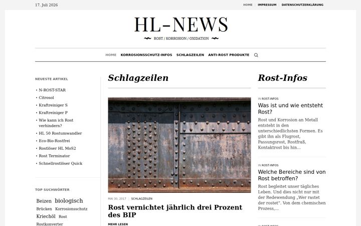 Screenshot of rost-terminator.de