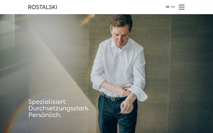 Screenshot of rostalski.legal