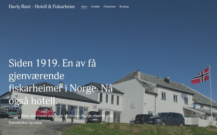 Screenshot of rostfiskarheimoghotell.com