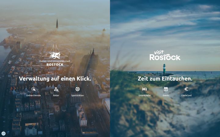 Screenshot of rostock.de