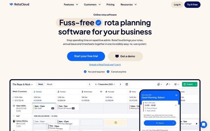 Screenshot of rotacloud.com