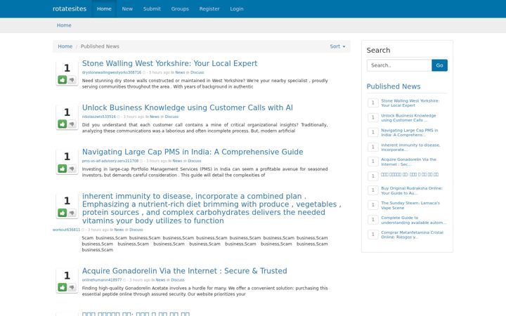Screenshot of rotatesites.com