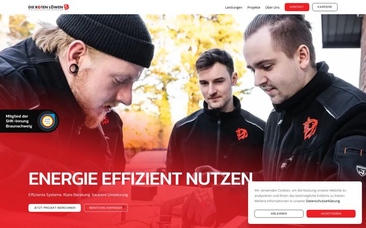 Snimka zaslona za roteloewen.de