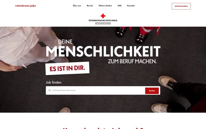 Screenshot of roteskreuz.jobs